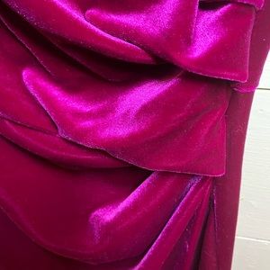 Valentines Day date night, stretch velvet, cocktail dress, Eliza J, size 6
